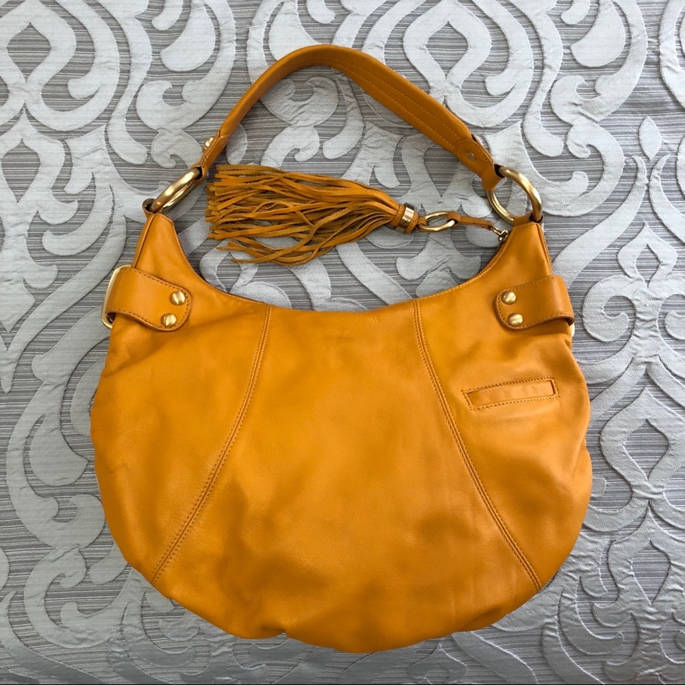 EUC B. MAKOWSKY LEATHER HOBO TOTE SHOULDER BAG